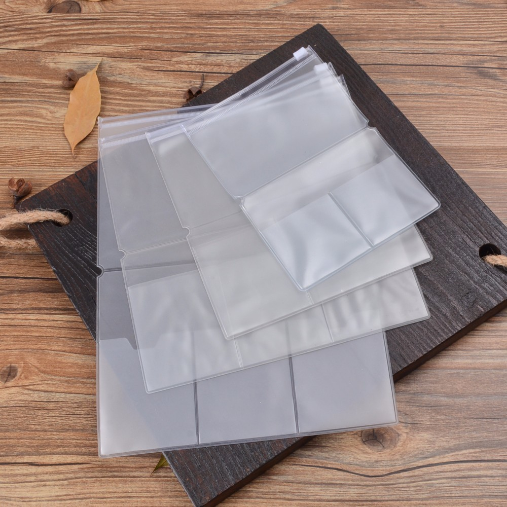 PVC Travelers Notebook Zipper Bag Storage Bag Card Holder Journal ...