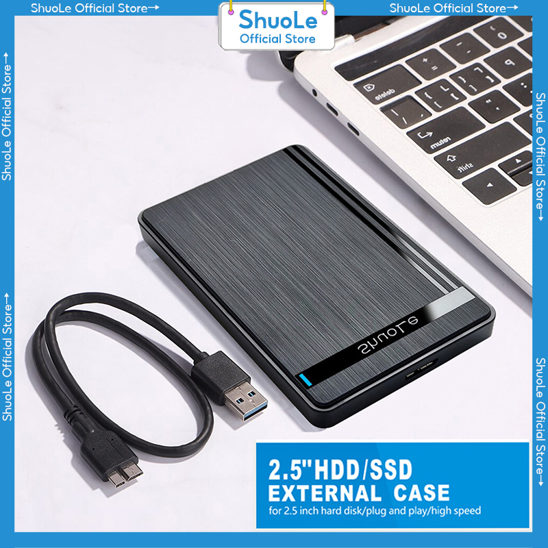 ShuoLe HDD Case Sata to USB 3.0 TypeC Hard Drive Disk SATA External