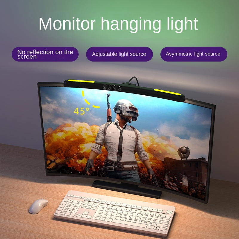 rgb led screen light Curved Computer Monitor Light Bar led Screenbar ...