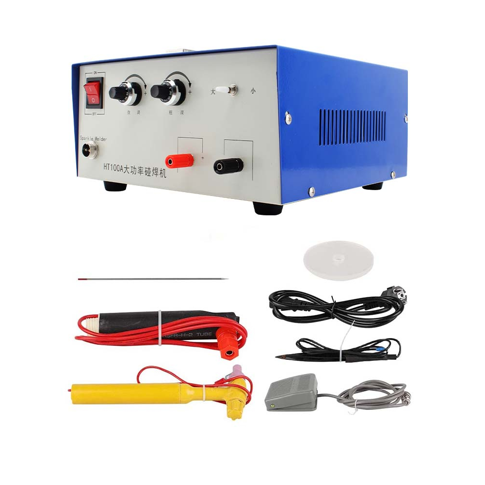 Jewelry Spot Welding Machine, 100A Adjustable Pulse Spot Welder, 600W