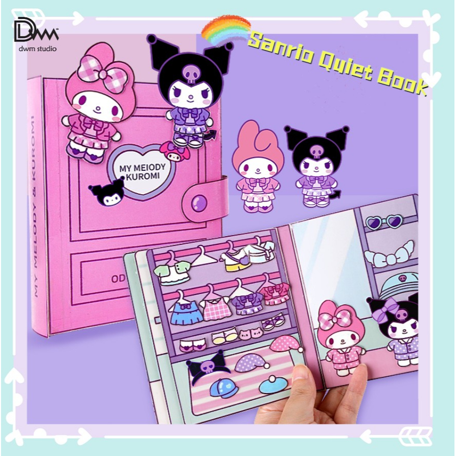 DIY Sanrio Quiet Book Doudou Book Educational Kuromi Homemade Book ...