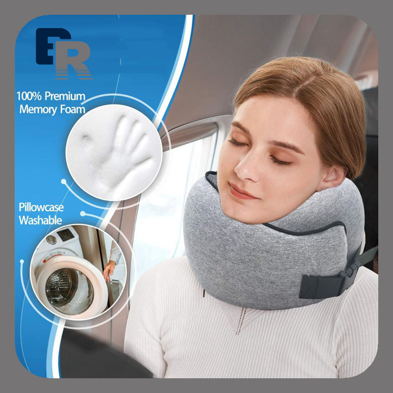 Buy Lavender Premium Memory Foam Travel Neck Pillow