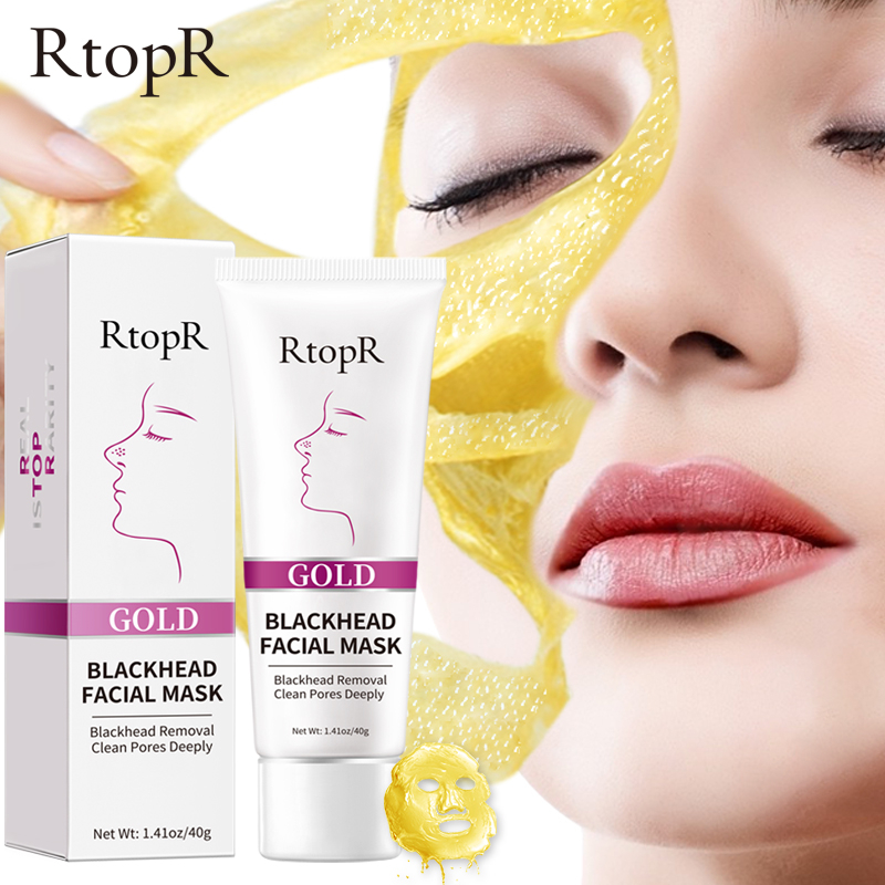 RtopR Gold Blackhead Removal Mask Treats Blackheads and Whiteheads Pore Exfoliation and Acne