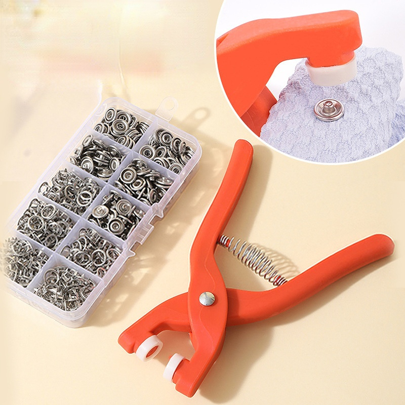 50/100 Set Plier Tool Fiveclaw Buckle Metal Snap Buttons for