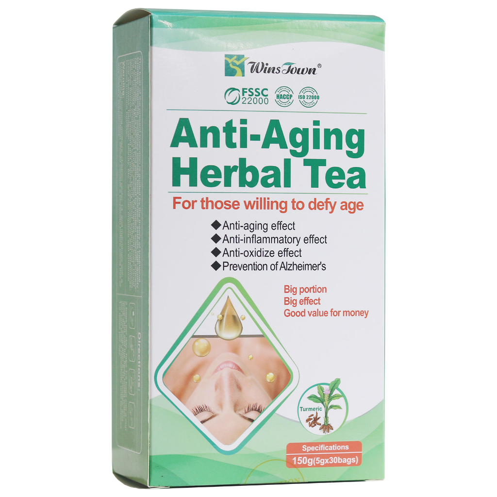 Wins Town Anti Aging Herbal Tea, Anti Inflammatory, Anti Oxidize
