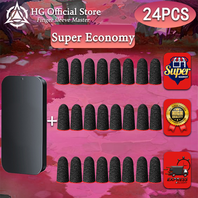 HG 24PCS Finger Sleeves for Gaming Mobile Game Controllers Finger Thumb