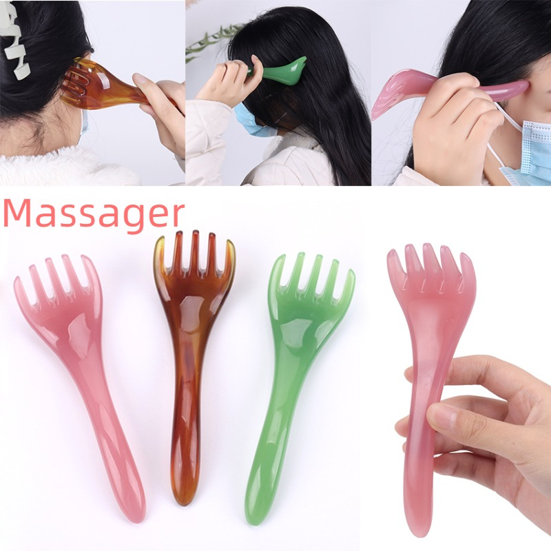 Five Claw Head Massager Meridian Massage Comb Full Body Pointing Scratching Massage Scalp 