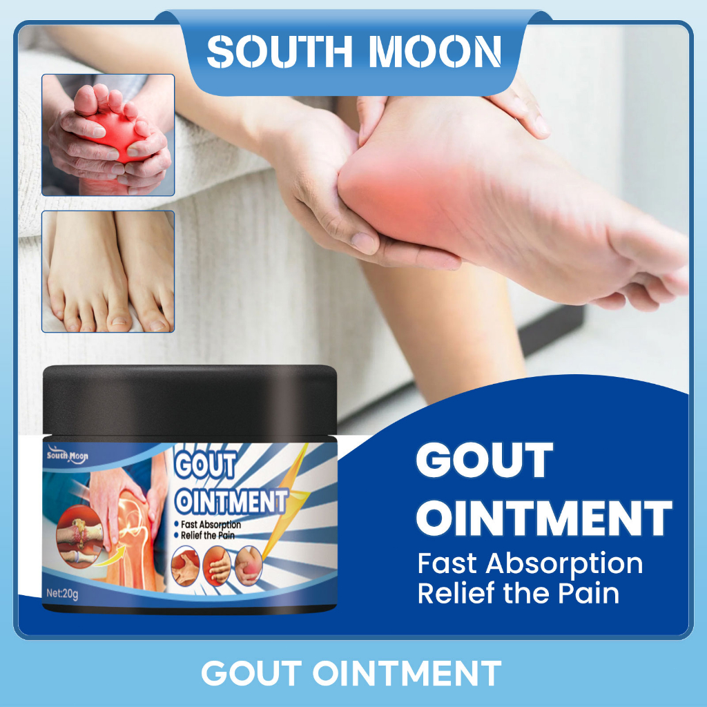 South Moon Gout Ointment 20g Gout Treatment Cream Herbal Cure Arthritis