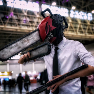 Chainsaw Man Mask Denji Pochita Props Demon Killer Costume Latex Denji Mask  Cosplay for Halloween (Adult-tongue out)