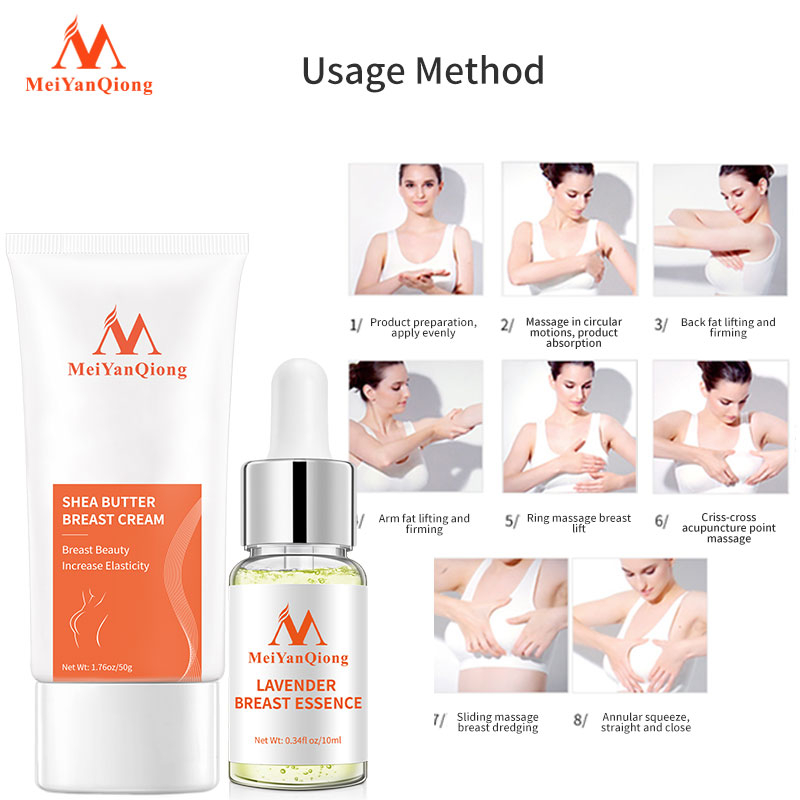 MeiYanQiong Breast Enhancement Set:Chest Breast Enhancement Cream+