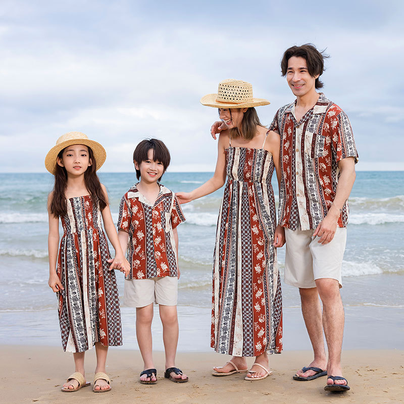 Beach Outfits Family Polo Outfits Fashion Summer Floral Print