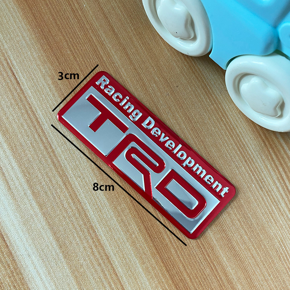 *READY STOCK*3D Car Sticker Metal Front & Rear Sign TRD SPORTS Logo ...