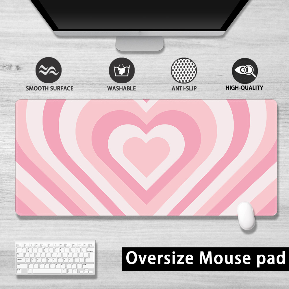 Large Gaming Mouse Pad, XL Mousepad Design With Camouflage, Extended Keyboard Mats For Desk