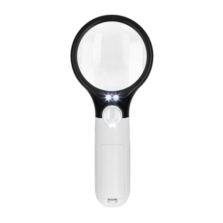 3 LED Light 3X & 45x Handheld Magnifying Glass Lens For Multiuses