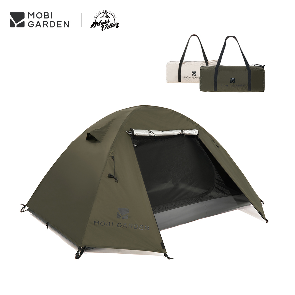 MOBI GARDEN Camping Backpacking Tent Waterproof Rainproof Hiking Silver ...