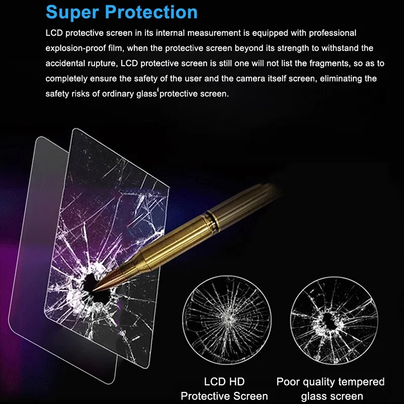 Tempered Glass Film Camera LCD Screen Protector Guard For Fuji Fujifilm ...