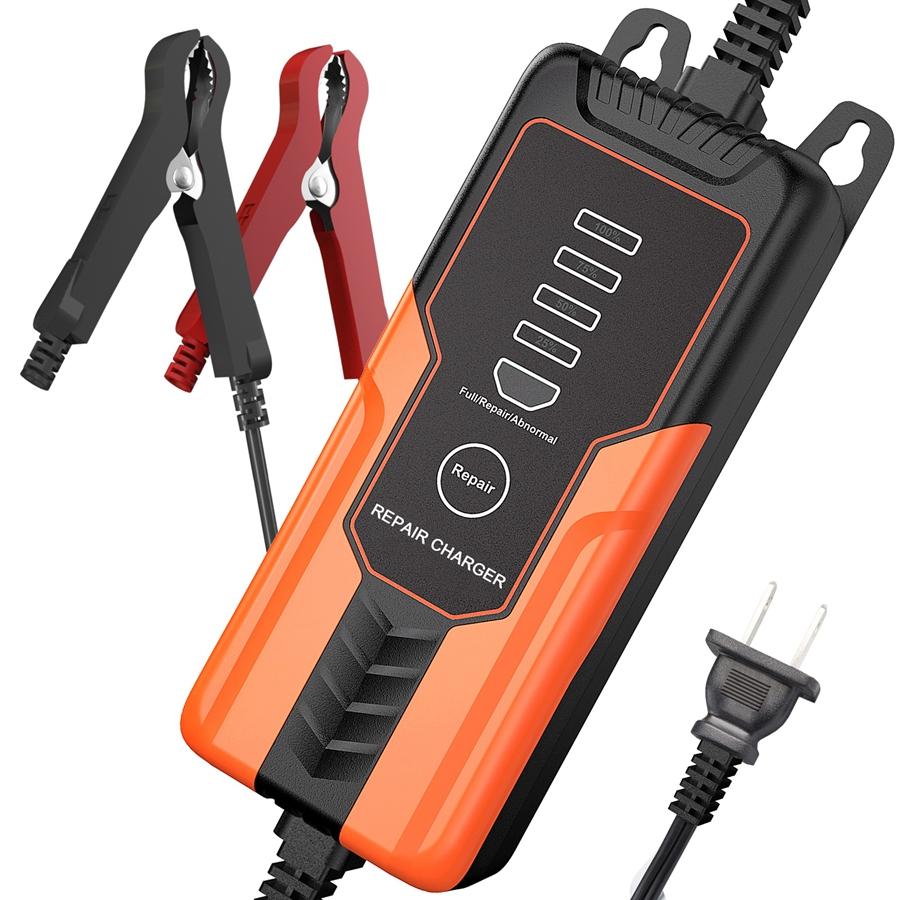 BMK 12V 2A Trickle Battery Charger Maintainer Automatic 8Stages Smart