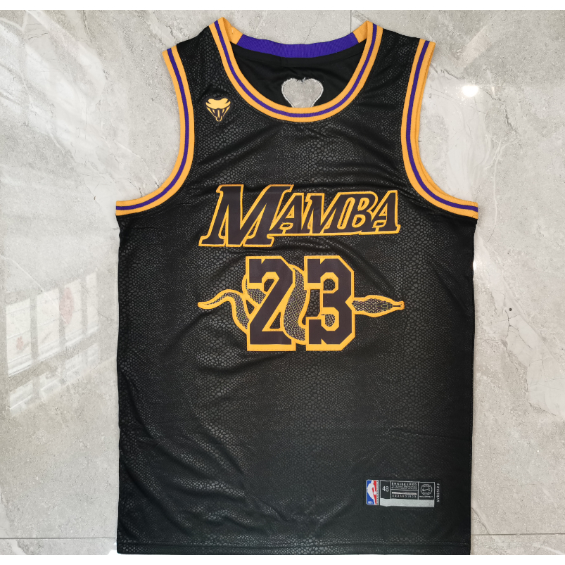 2023 mamba snakeskin black Los Angeles Lakers 23 LeBron James