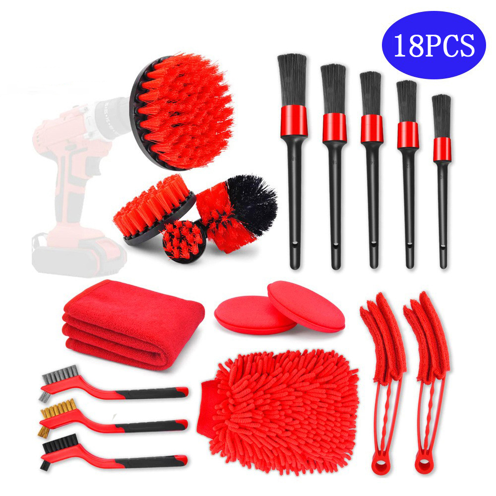 Electric Drill Power Scrub Clean Brush Drill Brush Kit with Extension