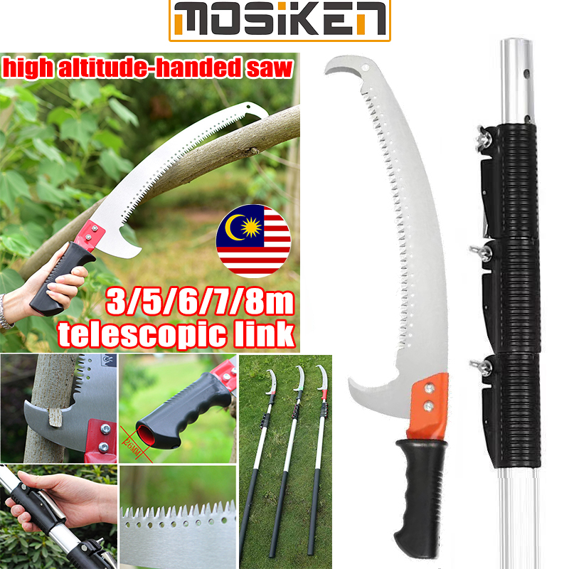 Tree pruning saw 28M aluminum alloy telescopic pole aerial work tree