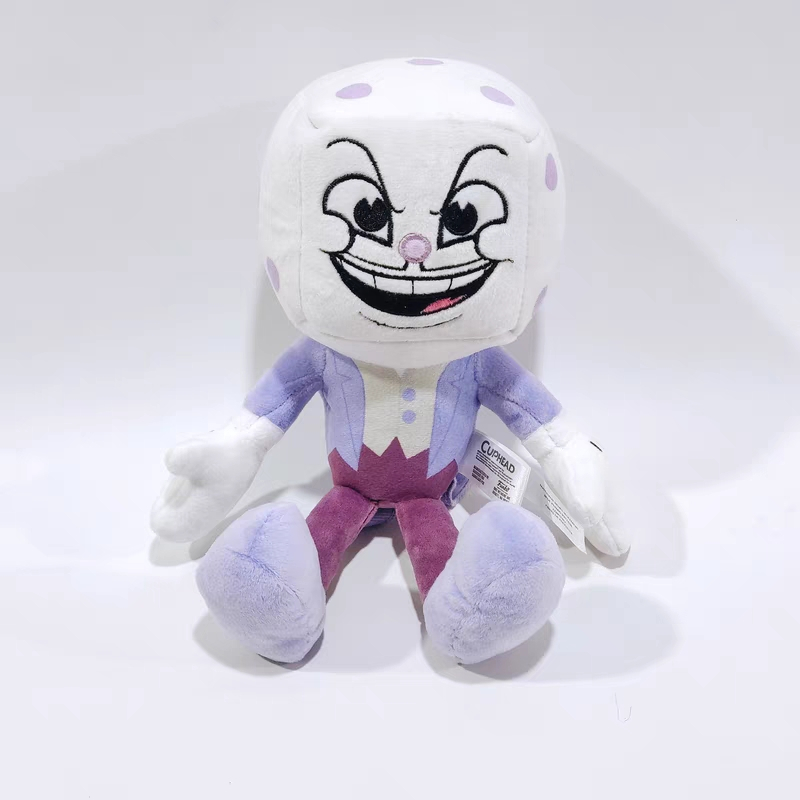 25cm Cuphead Plush Toys Doll Cuphead King Dice Plush Soft Stuffed Toys