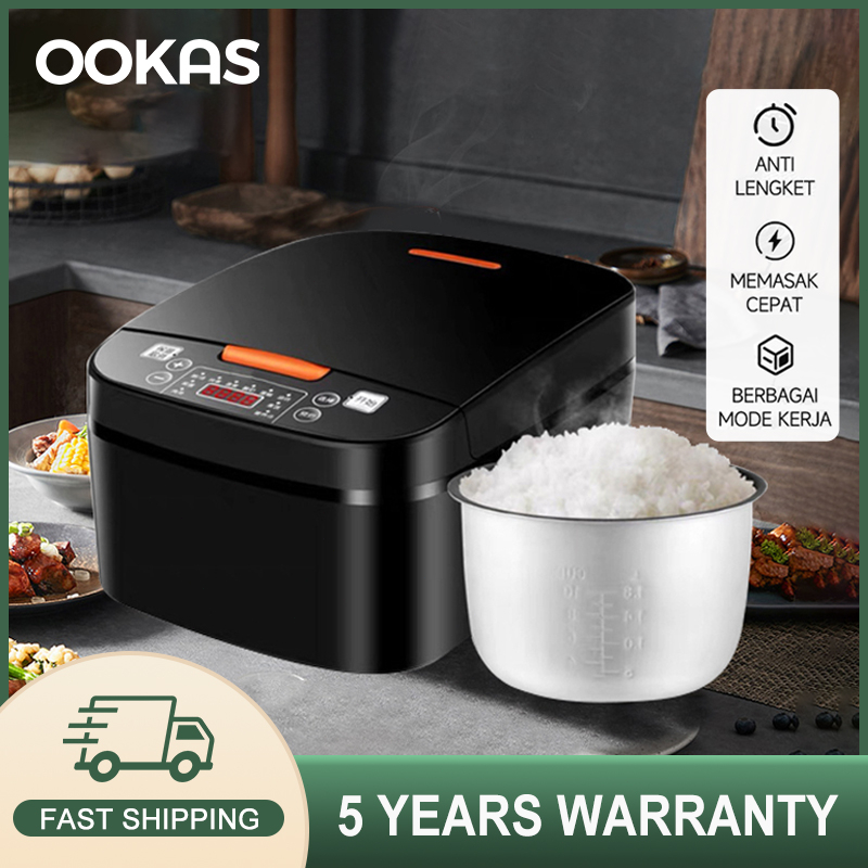 OOKAS 6L Big Rice Cooker Multifunction Smart Screen Periuk Nasi ...