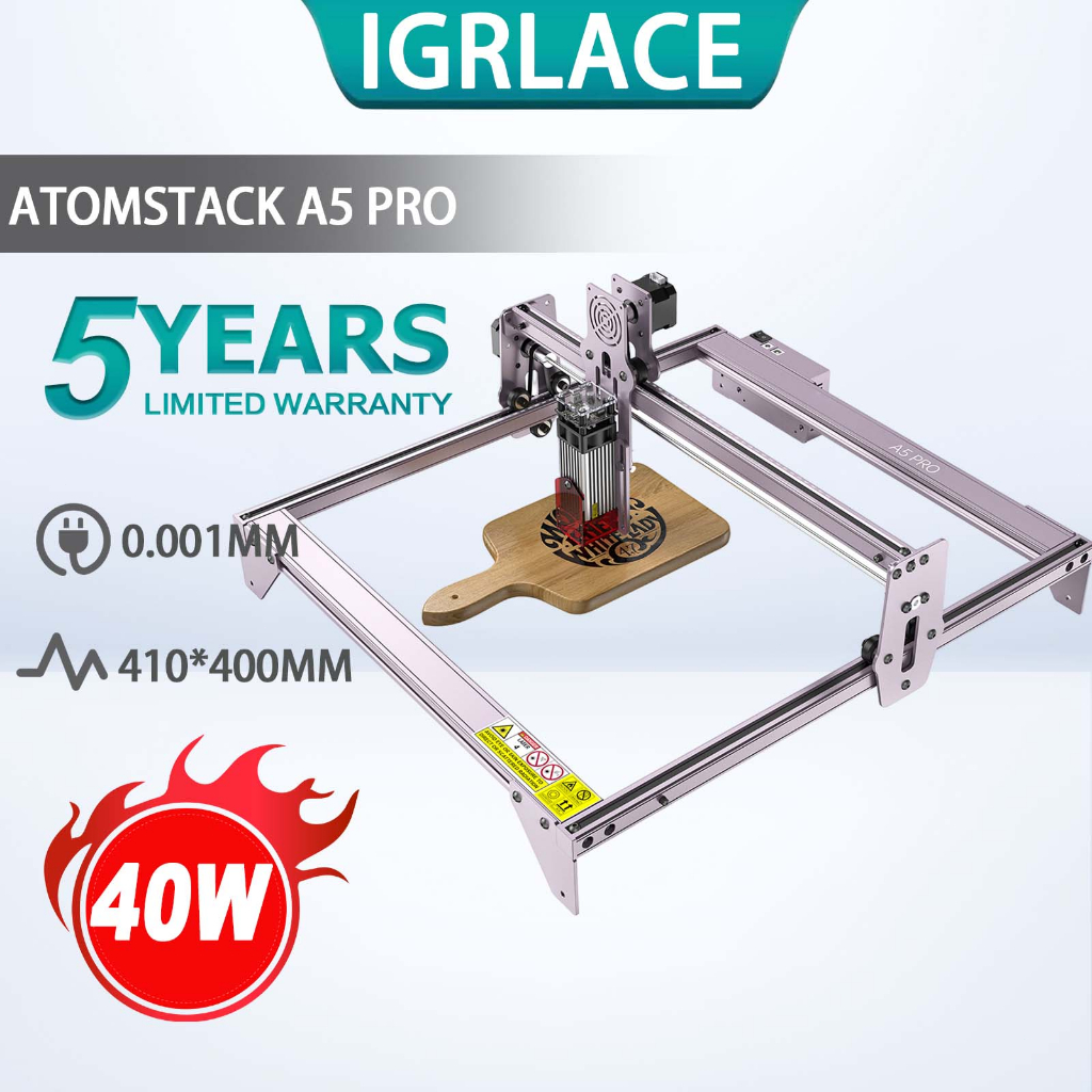 ATOMSTACK A5 Pro 40W Laser Engraver DIY Engraving Cutting Machine for ...