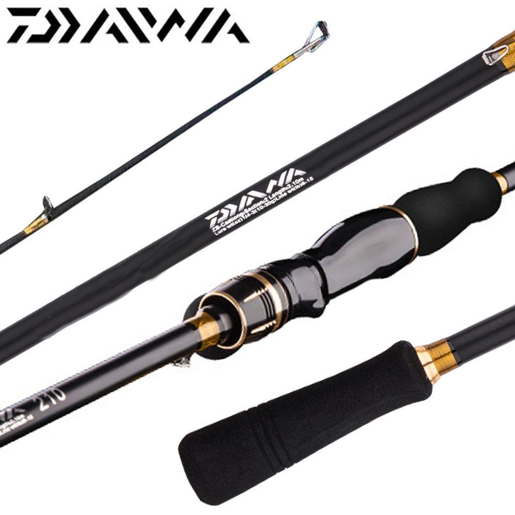 Fishing Rod Fishing Rod Fuji Guide Rings 2.1M 8ft Spinning Casting Rod  Carbon M Power 2 Section Medium Fast Speed ​​Casting 240cm MH Fishing Rod  (Size : Casting 240cm M) : 