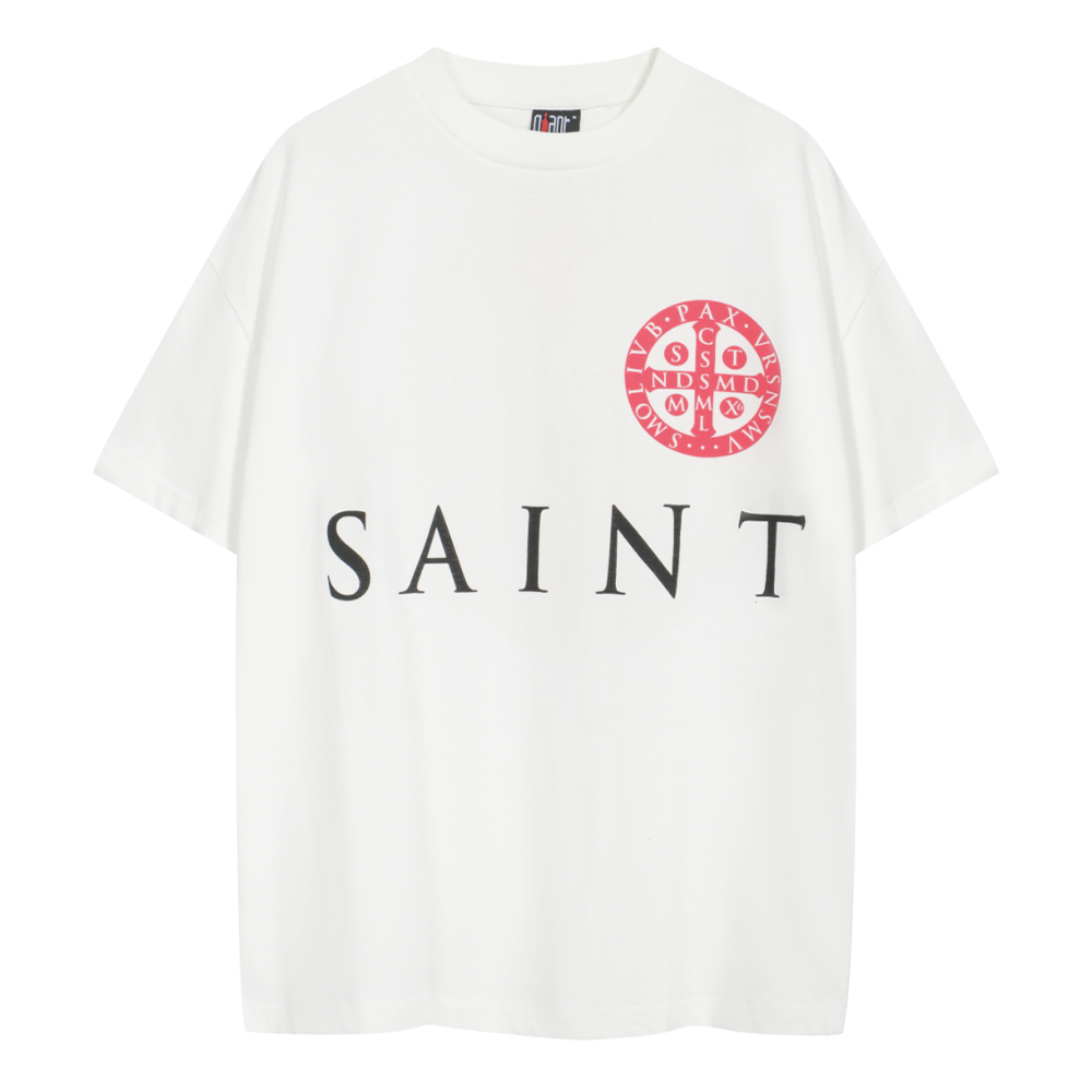 Saint Michael Vintage Cross Logo Tee Shopee Malaysia