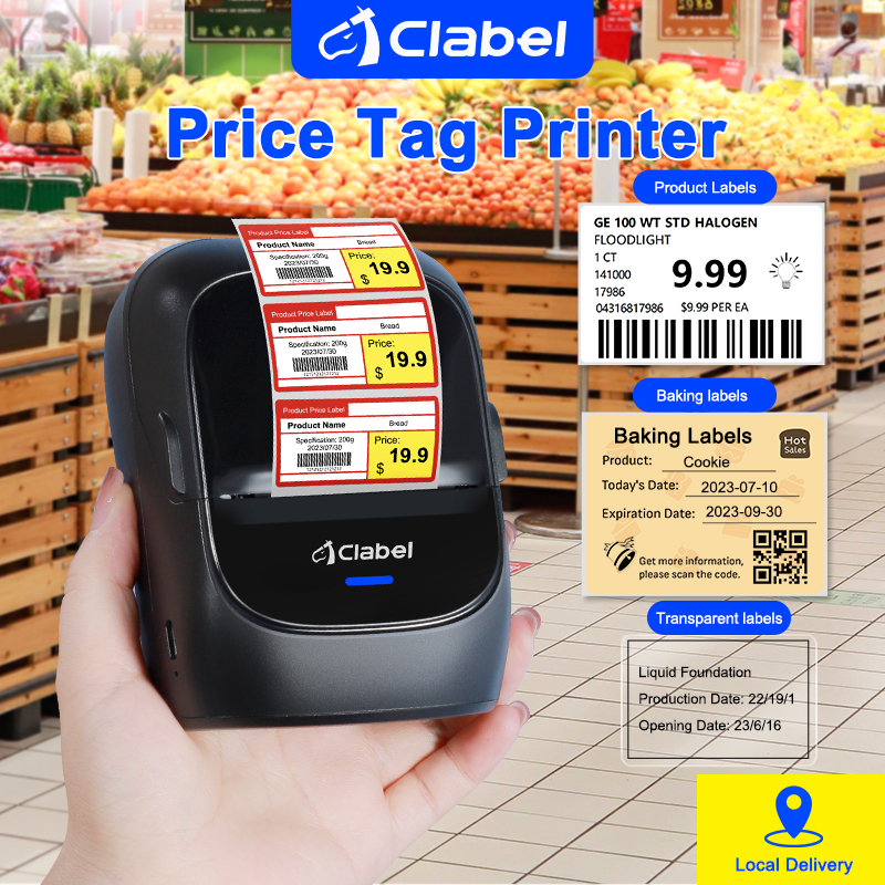 【Local Delivery】Clabel 221B Wireless Bluetooth Thermal Sticker Printer ...