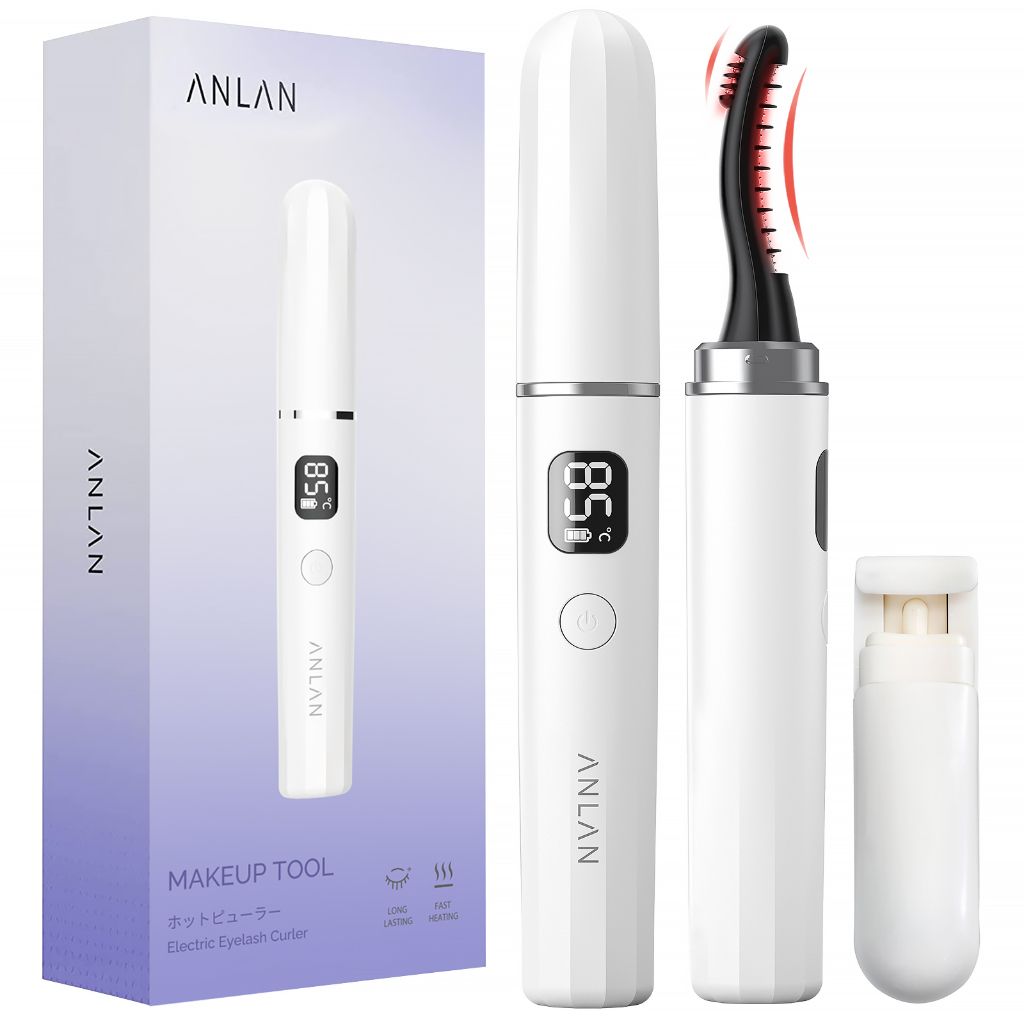 ANLAN Double head Electric Eyelash Curler Heated Eyelash LongLasting