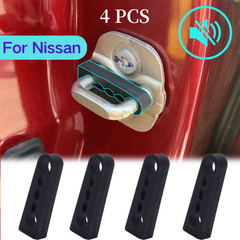 4 PCS Sound Damper Door Lock Buffer For Nissan Qashqai X-Trail Tiida ...