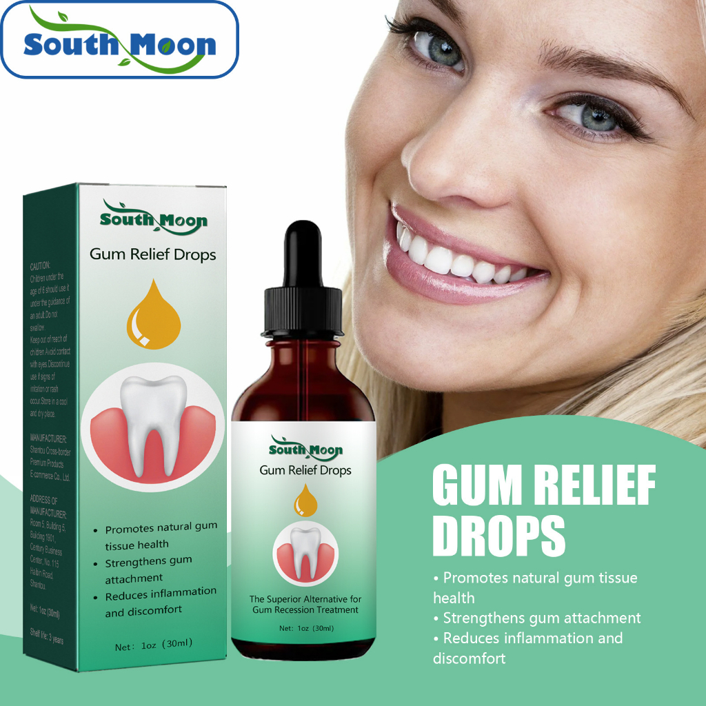 South Moon Gum Relief Drops 30ml Gum Regrowth Treatment Drops Remove ...