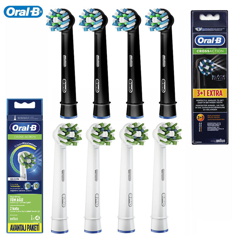 Oral B Replacement Electric Toothbrush Heads Replacement Soft Bristle ...