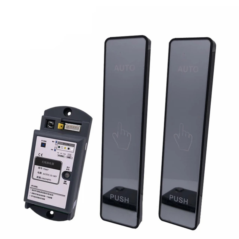 Remote control wireless exit button switch for automatic door gate