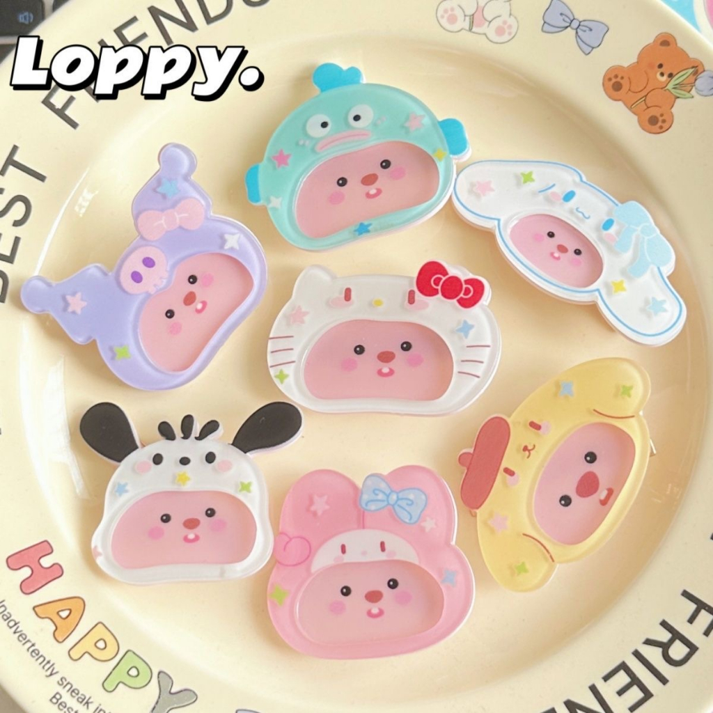 Loppy X Sanrio Hair clip PomPomPurin/Cinnamorol/Kuromi/Hello kitty ...