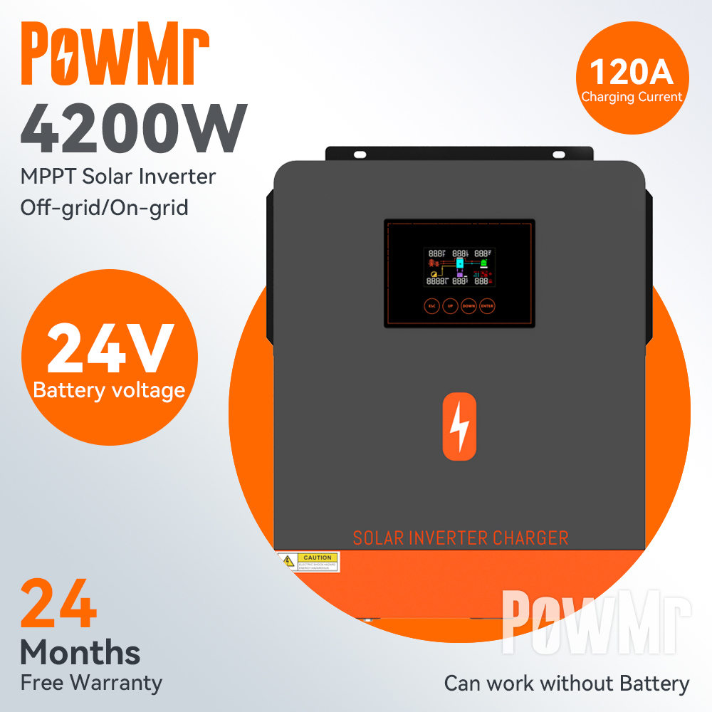 【Local Delivery】PowMr MPPT 4.2KW Off-Grid/On-Grid Pure Sine Wave Solar ...