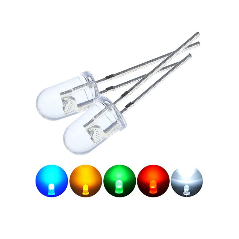 [Ready Stock] LAFVIN 25pcs 5mm LED Diode LED Light LED Bulbs 5Colors ...