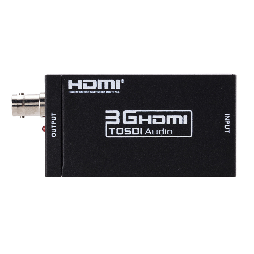 Convertitore HDMI A SDI – Da HDMI A 3G-SDI/HD-SDI, Adattatore Per Segnale Video FHD 1080p, Custodia In Metallo, Plug&play Per Home Cinema
