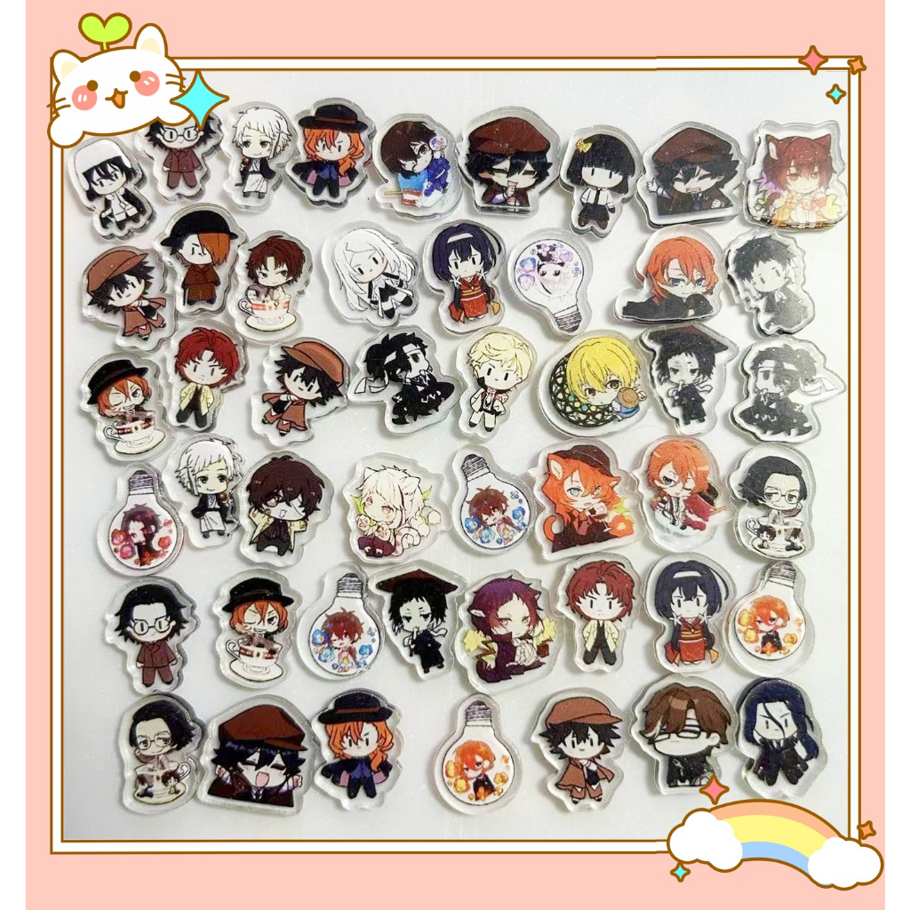 1 Pieces Bungo Stray Dogs 2cm Acrylic Piece New DIY Accessories New ...