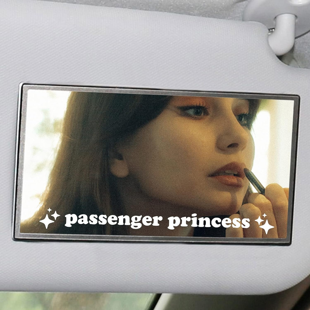 Passenger Princess Sticker, 3 Pack 7 inch Cute Stickers for Car Window