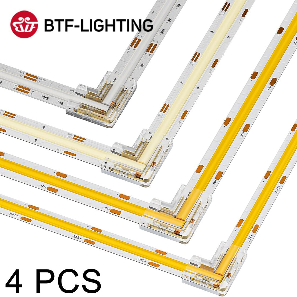 Btf Lighting Pin Pin Pin L Shaped Connector Fcob Led Light Strip