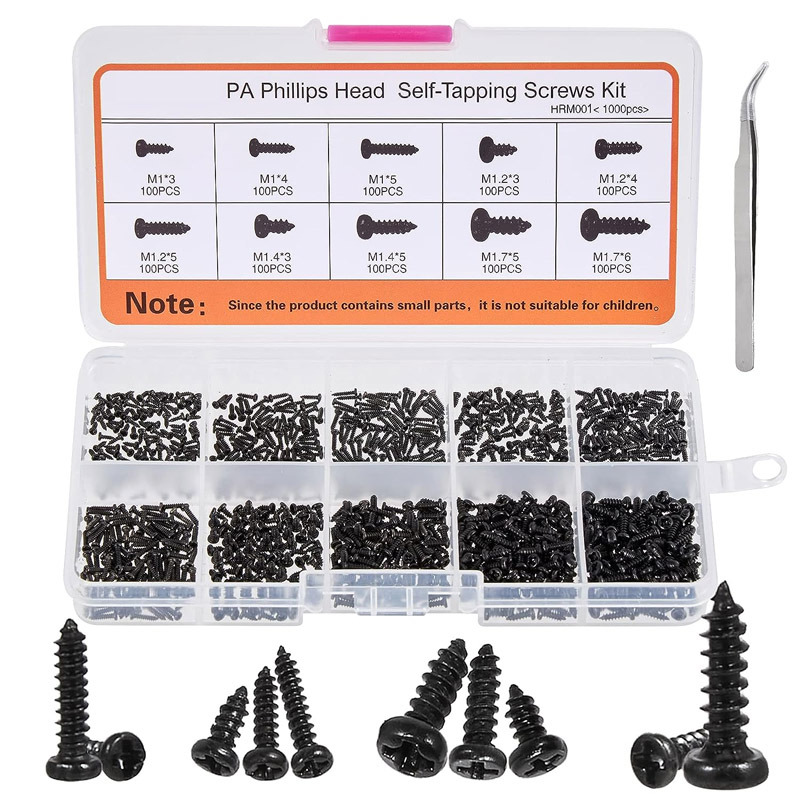 Pa Carbon Steel Phillips Round Head SelfTapping Screw Set Shopee