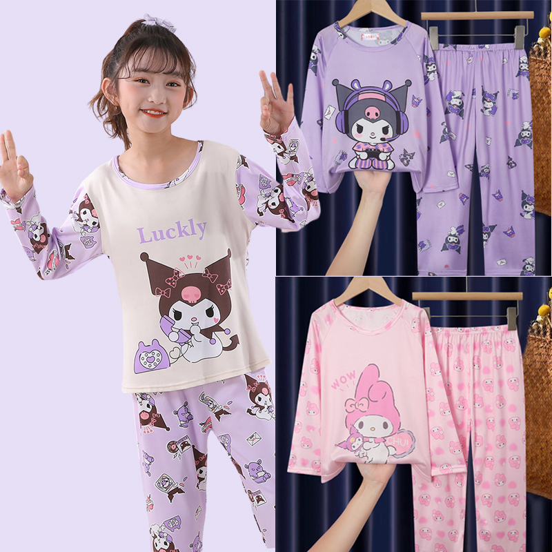 HOT 2-15Years Pyjamas Kids baju frozen Girl Sleepwear Kids Pyjamas Set ...