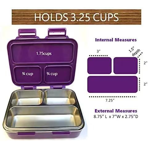 [Malaysia stock] Bento Lunch Box for Adults: Bento Boxes BPA FREE Kids