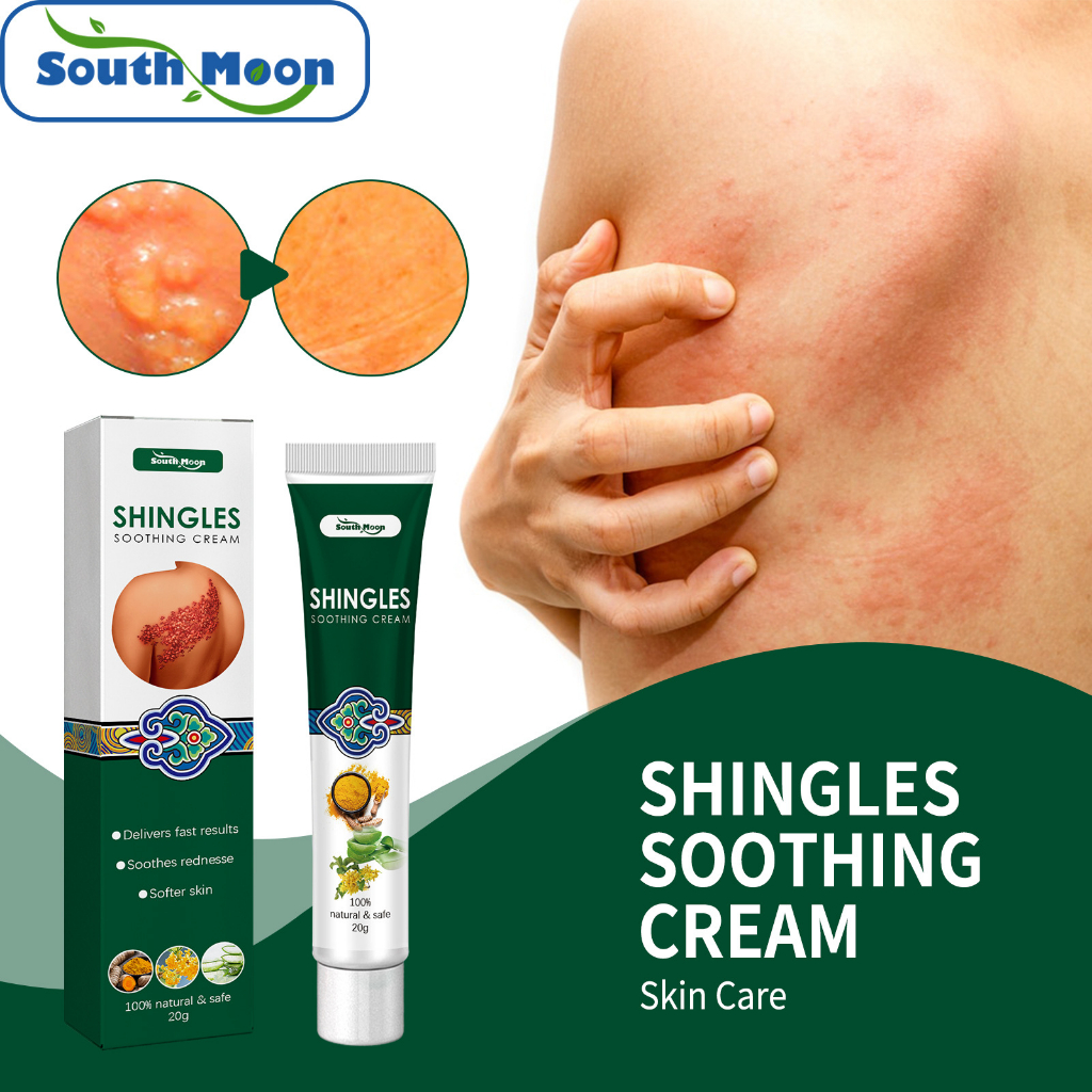 South Moon Shingles Soothing Cream 20g Dermatitis Eczema Ointment Anti ...