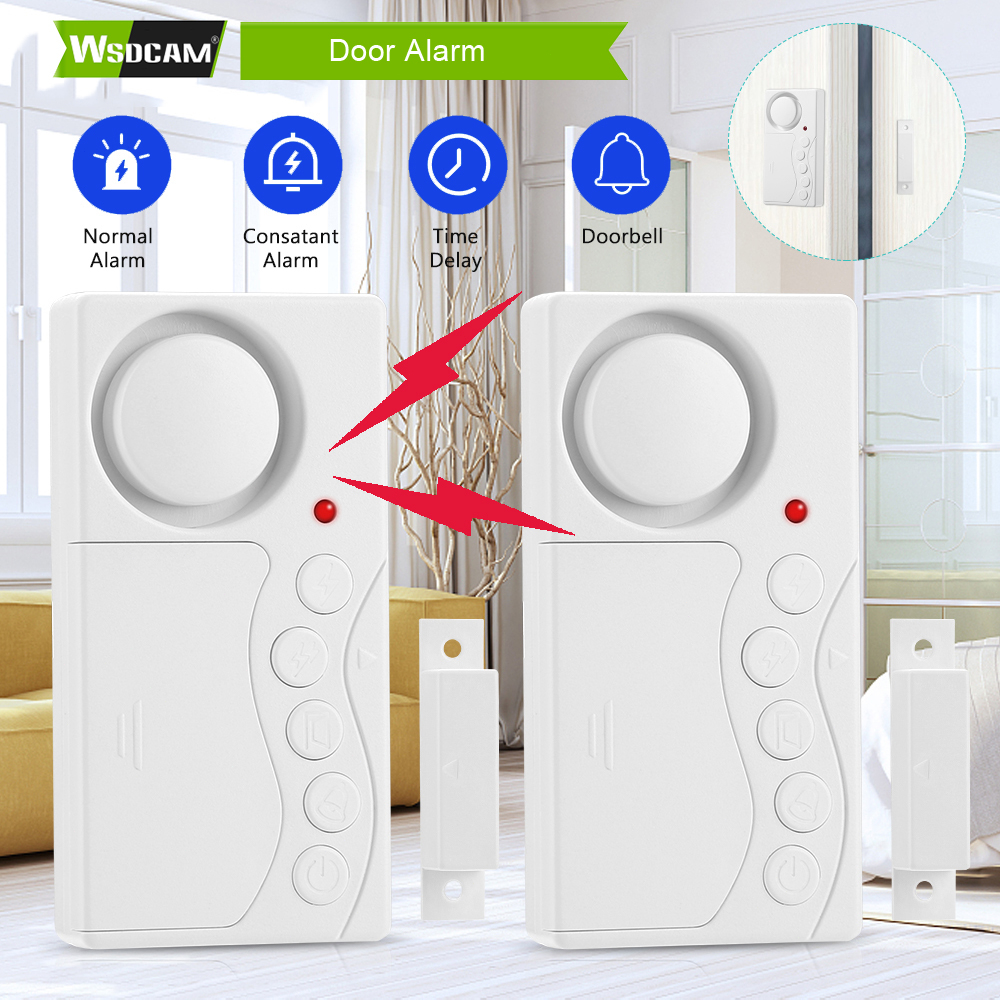 Wsdcam 4 in1 Freezer Door Alarm Window Security Alarm 108 dB Loud Alarm