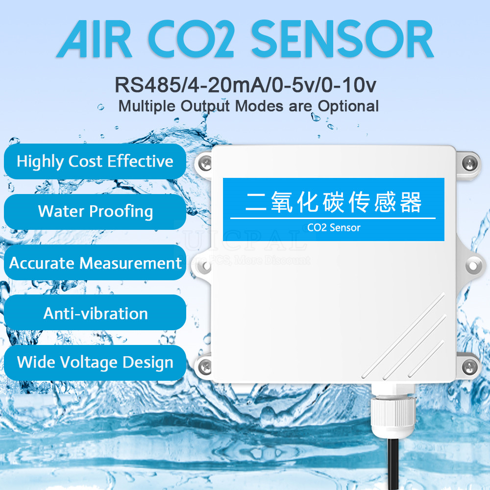 CO2 Sensor RS485 4-20mA 0-5v 0-10v Output High Precision Gas ...