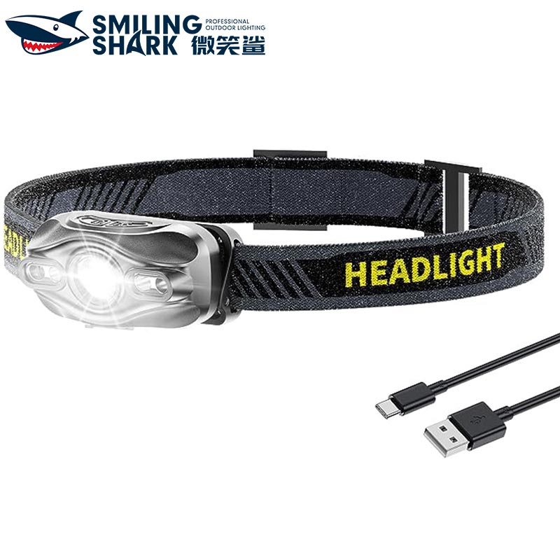 Smilingshark TD0143 led headlamp super bright sensor headlight Type-C ...