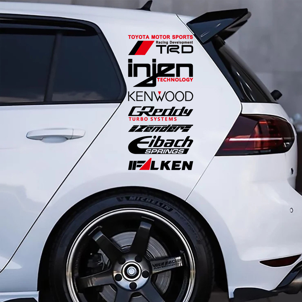 1Pcs JDM Racing Vinyl Car Sticker Waterproof Decoration Accessories For ...